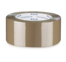 Ruban adhésif polypropylène havane RAJA Résistant, 32 microns 50 mm x 66 m (colis de 36)