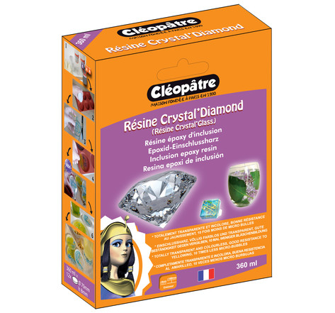 Résine d'inclusion crystal'diamond et accessoires 360ml