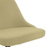 Vidaxl chaise pivotante de salle à manger vert tissu