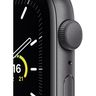 Apple Watch SE GPS, 44mm Boîtier en Aluminium Gris Sidéral avec Bracelet Sport Noir