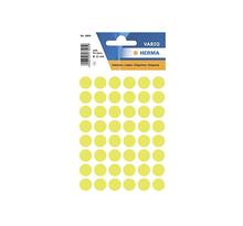 Etui 240 étiquettes multi-usages ronde 12 mm jaune fluo herma