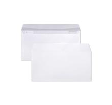 Carton de 500 enveloppes auto-adhésives blanches 11x22 cm 80g CLAIREFONTAINE