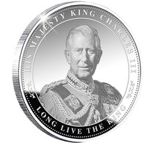Pièce de monnaie en Cupronickel - Argent g 9.00 Millésime 2022 ACCESSION OF KING CHARLES III