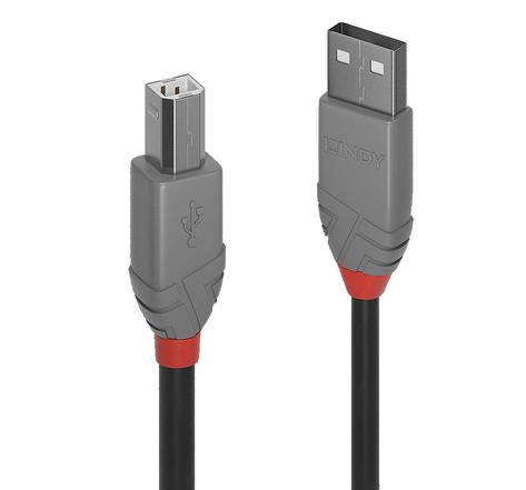 Câble USB 2.0 Type A vers B, Anthra Line 50 cm LINDY