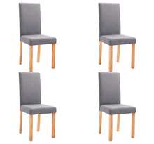 Vidaxl chaises à manger lot de 4 gris clair tissu
