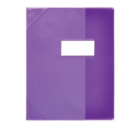 Protège-cahier PVC 150 Strong Line 24x32 cm Marque-page Translucide violet ELBA