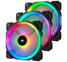 CORSAIR Ventilateur LL120  RGB - Diametre 120mm - LED RGB - Lightning Node Pro - Triple Pack (CO-9050072-WW)
