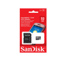 sandisk MICRO SDHC 32GB Card+SD Adapt
