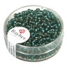 Perle rocaille garniture argentée jade ø 2 6 mm 16 g