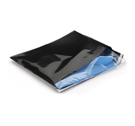 Lot de 125: Pochette plastique opaque 30% recyclé noire RAJA 50x46 cm