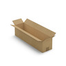 Caisse carton longue simple cannelure à grande ouverture raja 60x15x15 cm (lot de 10)
