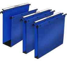 Pack 10 Dossiers suspendus polypro fun 330 fond 30mm bleu pour tiroir L'OBLIQUE AZ