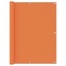 Vidaxl écran de balcon orange 120x300 cm tissu oxford