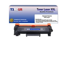 Toner compatible avec Brother TN2420 pour Brother DCP-L2510D  L2512D  L2550DN  L2530DW  L2537DW - 3 000 pages - T3AZUR