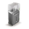 Sachet plastique recyclé à soufflets transparent 150 microns raja 40x90x30 cm (lot de 150)