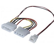 Cable adaptateur molex d'alimentation 4 pins vers 3 pins (alimentation ventilateur)