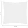 Vidaxl voile de parasol tissu oxford carré 3 6x3 6 m blanc