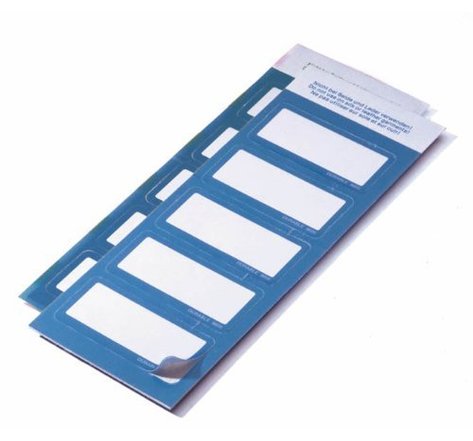 Badges auto-adhésifs Bleu 30 mm x 60 mm Lot de 50 DURABLE