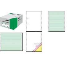 papier listing sans fin, 240 x 30,48 cm (12'), A4, simple, vert, 2000f SIGEL