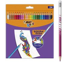 Pochette de 24 crayons de couleur effaçables BIC