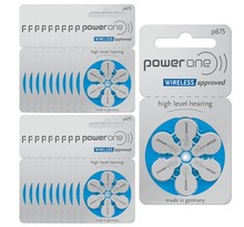 PowerOne 675 : Piles Auditives Sans Mercure, 20 Plaquettes