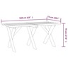 Vidaxl table de jardin 160x73x70 cm bois de pin imprégné
