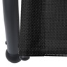 vidaXL Chaise longue double avec auvent Textilène Noir