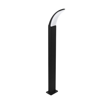 Eglo lampadaire led d'extérieur fiumicino 11 w 90 cm noir