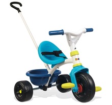 Smoby tricycle bébé 2 en 1 be fun bleu