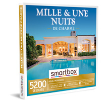 SMARTBOX - Coffret Cadeau - Mille et une nuits de charme - 5200 séjours : hôtels 3* à 4*, domaines, maisons d’hôtes et hébergements insolites