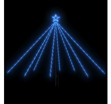 Vidaxl lumières d'arbre de noël intérieur/extérieur 400 led bleu 2 5 m