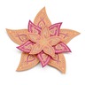 Papertree Diwali décoration 3D Fleur Jaune/Magenta