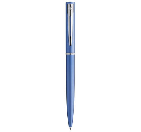 Waterman graduate allure stylo bille  laque bleue satinée  recharge encre bleue pointe moyenne  coffret cadeau