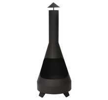 ProGarden Foyer avec cheminée Charming 118 cm Noir