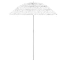 vidaXL Parasol de plage Blanc 180 cm