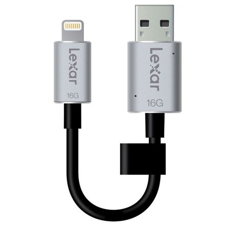 Lexar Clé USB LJDC20i - USB 3.0 - 16 Go - Noir/gris