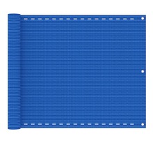 vidaXL Écran de balcon Bleu 75x500 cm PEHD