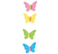 Motif adhésif en feutrine Papillons 3,3 cm 8 pièces - MegaCrea DIY