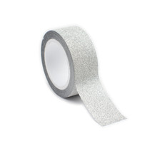 Masking tape pailleté 1 5 cm argenté
