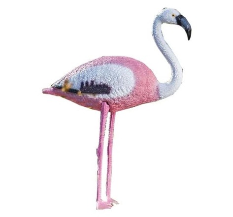 Heissner figurine d'étang flamingo rose 74 cm