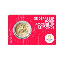 Monnaie 2€ commémorative - Jeux Olympiques de Paris 2024 - Qualité BU Millésime 2021- 2/5