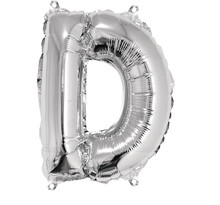 Ballon en aluminium Lettre D Argenté 40cm - Rayher
