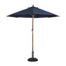 Parasol de terrasse professionnel de 2 5 m bleu marine à poulie - bolero - polyester x2370mm