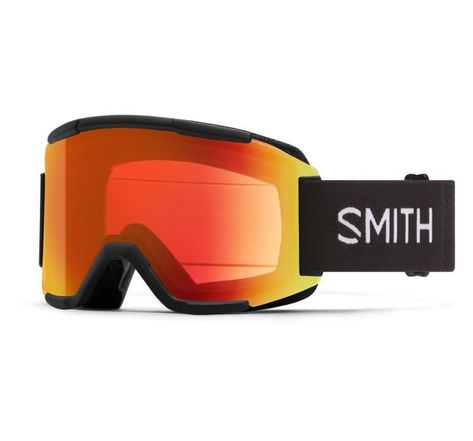 SMITH Masque de ski Squad - Homme - Noir Chroma Pop Photochromic Rouge miroir S3-S2