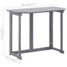 Vidaxl table pliable de balcon 90x50x74 cm bois d'acacia massif