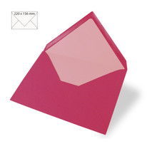 Enveloppe C6  uni  FSC Mix Credit  rose oeillet  156x110mm  90g / m²  5 pces