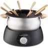 LAGRANGE - Appareil à fondue + 3 ramequins - 900W - 8 fourchettes manche en bois - Socle thermoplastique - Thermostat réglable