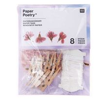 Guirlande de papier - 8 Fleurs de cerisier