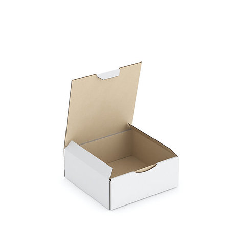 Boîte carton blanche d'expédition RAJAPOST 15x15x6 cm (colis de 50)