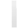 vidaXL Armoire de tête de lit Blanc brillant 160x19x103 5 cm